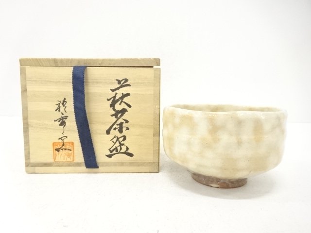 JAPANESE COLLECTIBLE / HAGI WARE / GOHONTE TEACUP BY TSUBAKISHUGAMA ZU